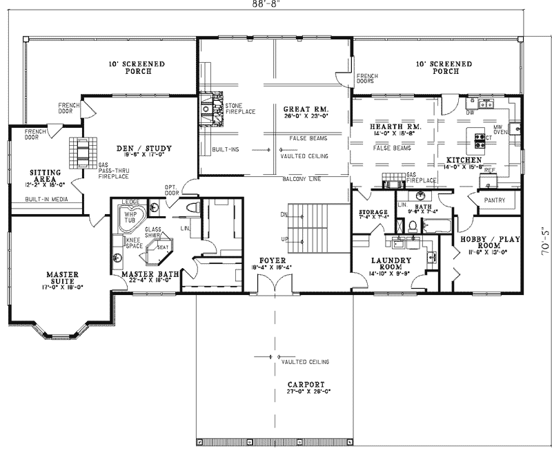 Oakfield Luxury Home Plan 055S-0026 - Shop House Plans and More