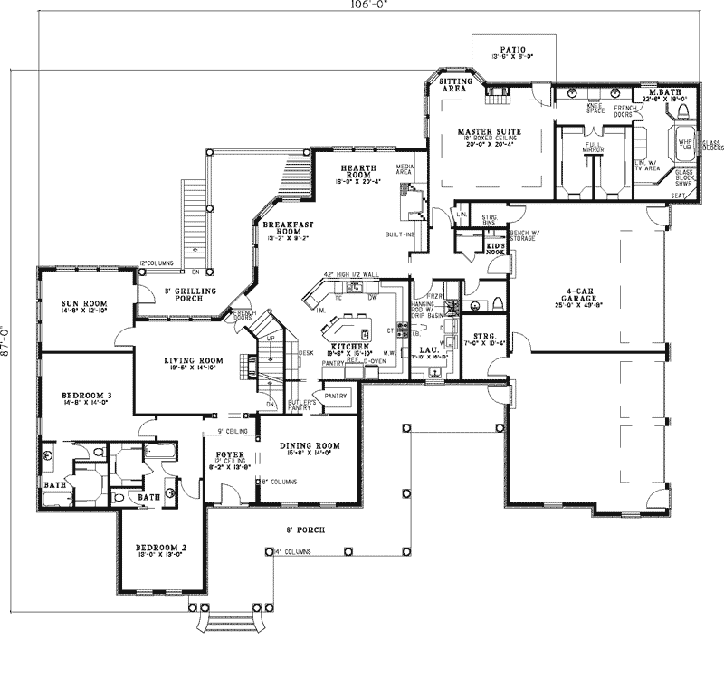 Old Hickory Manor Luxury Home Plan 055S0031 House Plans