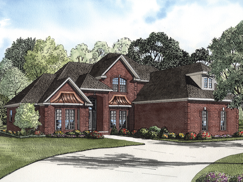 Eldred Luxury Brick Home Plan 055S 0067 Search House Plans And More