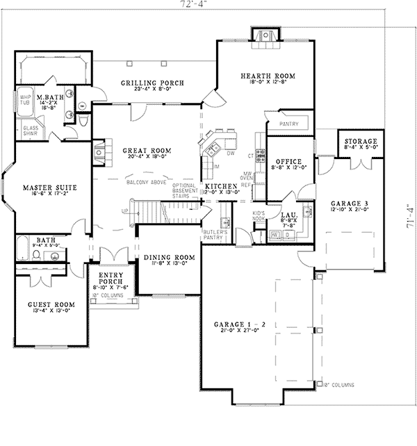 Rhineland Manor Luxury Home Plan 055S-0085 | House Plans and More