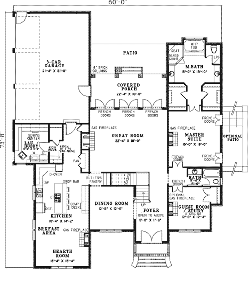 Stratton Manor European Home Plan 055S-0086 - Shop House Plans and More