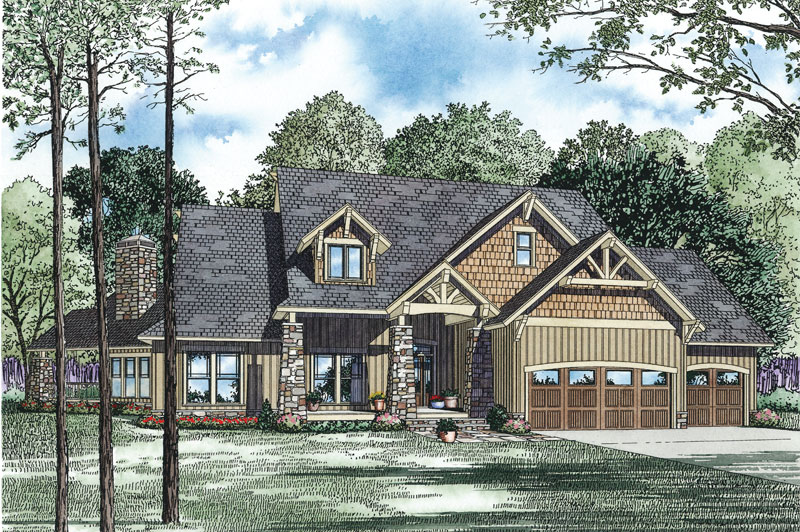 Clancy Creek Rustic Luxury Home Plan 055S-0114 - Search House Plans and ...