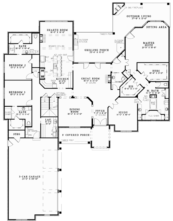Gates Manor Luxury Home Plan 055S0126 House Plans and More