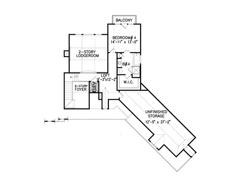 Craftsman Home Plan Second Floor 056D-0118