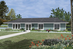 Berm House With Siding And Plenty Of Front Windows