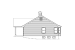 Ranch House Plan Right Elevation - Southfield Traditional Home 058D-0021 | House Plans and More