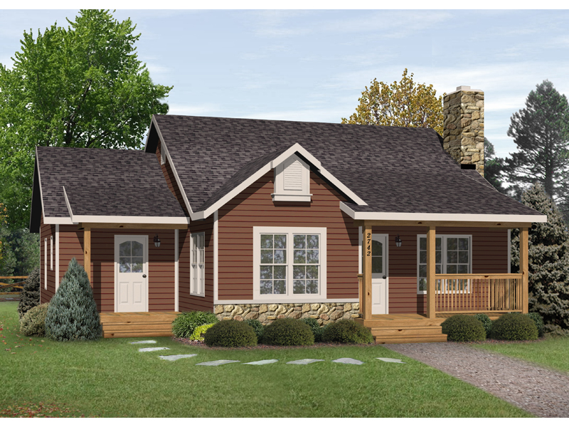 Kaiser Country Cabin Home Plan 058D-0178 - Search House Plans and More