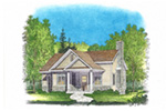 Beach & Coastal House Plan Front Image - Mill River Cottage Home 058D-0195 - Shop House Plans and More