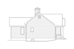 Rustic House Plan Left Elevation - Mill River Cottage Home 058D-0195 - Shop House Plans and More