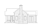 Beach & Coastal House Plan Right Elevation - Mill River Cottage Home 058D-0195 - Shop House Plans and More