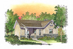 Beach & Coastal House Plan Front Image - Sawyer Hill Cottage Home 058D-0196 - Shop House Plans and More