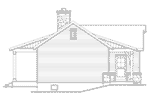 Rustic House Plan Left Elevation - Sawyer Hill Cottage Home 058D-0196 - Shop House Plans and More