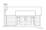 Rustic House Plan Rear Elevation - Sawyer Hill Cottage Home 058D-0196 - Shop House Plans and More