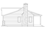 Beach & Coastal House Plan Right Elevation - Sawyer Hill Cottage Home 058D-0196 - Shop House Plans and More