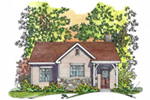 Country House Plan Front Image - Calriver Country Cottage 058D-0197 - Search House Plans and More