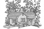 Country House Plan Front Image of House - Calriver Country Cottage 058D-0197 - Search House Plans and More