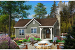 Beach & Coastal House Plan Front of House 058D-0197