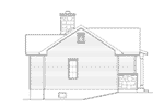 Country House Plan Left Elevation - Calriver Country Cottage 058D-0197 - Search House Plans and More