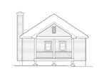 Ranch House Plan Rear Elevation - Everett Creek Country Cottage 058D-0198 - Search House Plans and More
