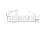 Ranch House Plan Right Elevation - Everett Creek Country Cottage 058D-0198 - Search House Plans and More