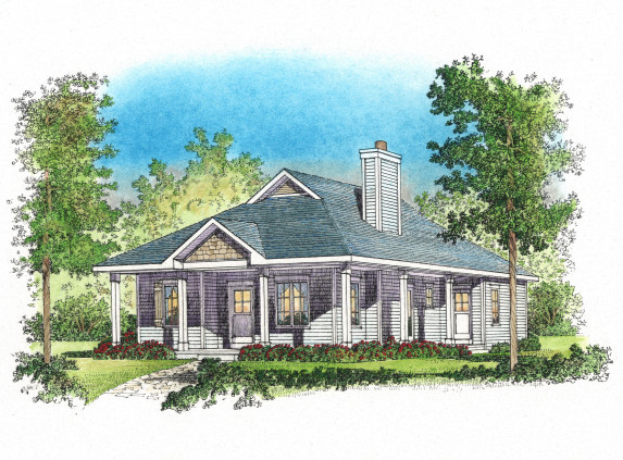 Country House Plan Front Image - Harlow Creek Country Cottage 058D-0199 - Search House Plans and More