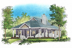 Country House Plan Front Image - Harlow Creek Country Cottage 058D-0199 - Search House Plans and More