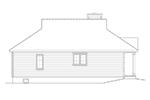 Country House Plan Left Elevation - Harlow Creek Country Cottage 058D-0199 - Search House Plans and More