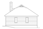 Cabin & Cottage House Plan Rear Elevation - Harlow Creek Country Cottage 058D-0199 - Search House Plans and More