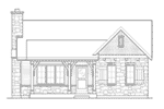 Craftsman House Plan Front Elevation - Deer Lake Rustic Cottage Home 058D-0200 - Search House Plans and More