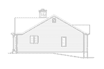 Craftsman House Plan Right Elevation - Deer Lake Rustic Cottage Home 058D-0200 - Search House Plans and More