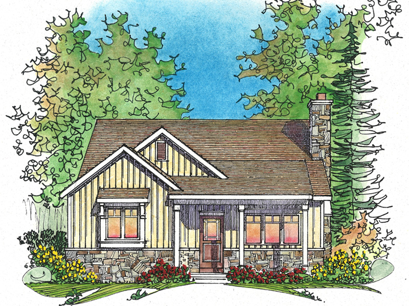 Craftsman House Plan Front Image - Brookfalls Craftsman Home 058D-0201 - Search House Plans and More