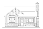 Arts & Crafts House Plan Front Elevation - Brookfalls Craftsman Home 058D-0201 - Search House Plans and More