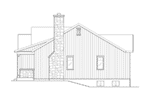 Craftsman House Plan Right Elevation - Brookfalls Craftsman Home 058D-0201 - Search House Plans and More