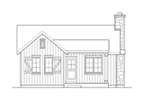 Vacation House Plan Front Elevation - Gatehill Rustic Cabin Home 058D-0202 - Search House Plans and More