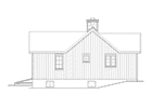 Vacation House Plan Left Elevation - Gatehill Rustic Cabin Home 058D-0202 - Search House Plans and More