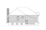 Mountain House Plan Rear Elevation - Jake Creek Country Cabin Home 058D-0203 - Search House Plans and More