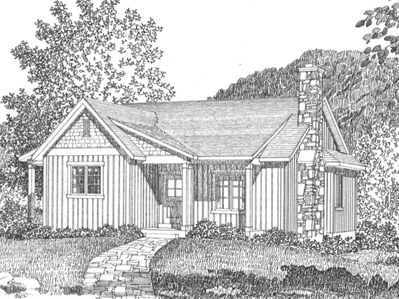Shingle House Plan Front Image of House - Kemp Woods Country Home 058D-0204 - Search House Plans and More