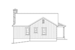 Cabin & Cottage House Plan Rear Elevation - Kemp Woods Country Home 058D-0204 - Search House Plans and More