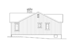 Vacation House Plan Right Elevation - Lakes Cove Country Cabin 058D-0205 - Shop House Plans and More