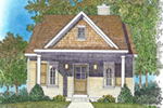 Shingle House Plan Front of House 058D-0207