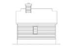 Lake House Plan Rear Elevation - Marie Flatts Craftsman Cabin 058D-0207 - Shop House Plans and More