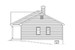 Lake House Plan Right Elevation - Marie Flatts Craftsman Cabin 058D-0207 - Shop House Plans and More