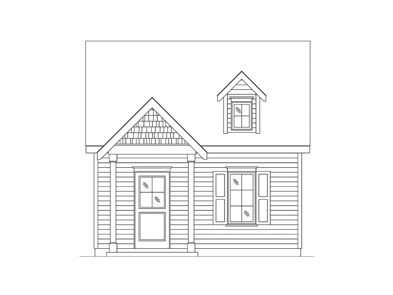 Cabin & Cottage House Plan Front Elevation - Orsen Creek Country Cabin 058D-0209 - Shop House Plans and More