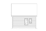 Cabin & Cottage House Plan Rear Elevation - Orsen Creek Country Cabin 058D-0209 - Shop House Plans and More