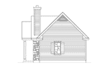 Ranch House Plan Right Elevation - Peal Hollow Country Cabin 058D-0210 - Shop House Plans and More