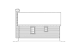 Country House Plan Rear Elevation - 058D-0212 - Shop House Plans and More