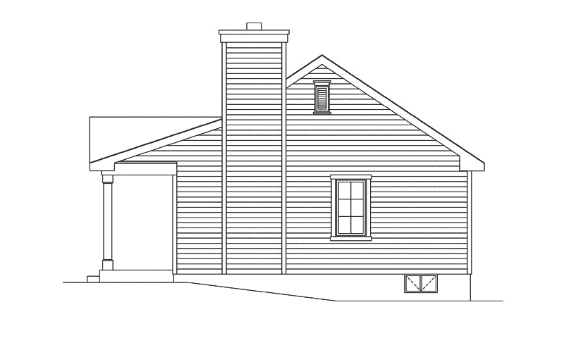 Country House Plan Right Elevation - 058D-0212 - Shop House Plans and More