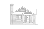 Vacation House Plan Front Elevation - Mill Hollow Craftsman Home 058D-0213 - Shop House Plans and More