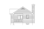 Lake House Plan Rear Elevation - Mill Hollow Craftsman Home 058D-0213 - Shop House Plans and More