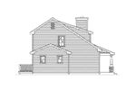 Cabin & Cottage House Plan Left Elevation - 058D-0214 - Shop House Plans and More